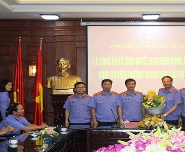 Công bố quyết định điều động, bổ nhiệm chức vụ Viện trưởng VKSND cấp cao tại...